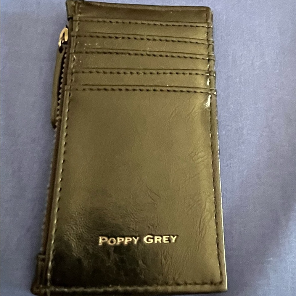 Poppy Grey Slim card Wallet